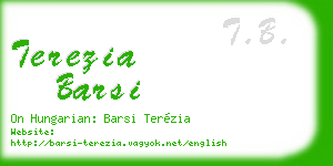 terezia barsi business card